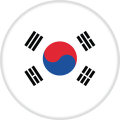Round flag of South Korea
