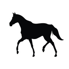Horse Silhouette Logo Icon Vector,on white background