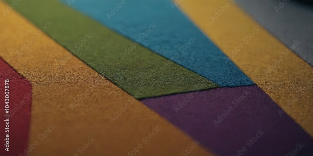 Poster a colorful carpet with a rainbow pattern