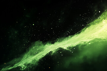Fototapeta premium green smoke on black