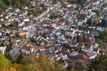 Stadtzentrum von Schramberg im Landkreis Rottweil
