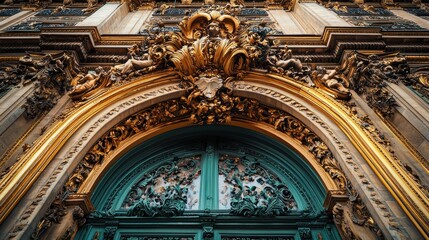 Naklejka premium Opulent facade of Palais Garnier opera house