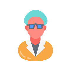 Microbiologisticon Flat Icons, Vector illustration