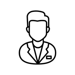 Urologist Outline Icon, Vector illustration