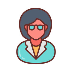 Gynecologist Filled Icons , Vector illustration