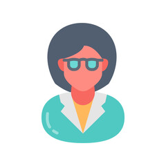 Gynecologist Flat Icons, Vector illustration