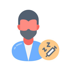 Anesthesiology Flat Icons, Vector illustration