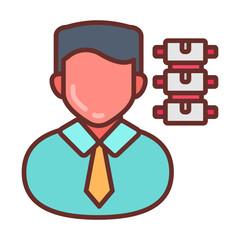 Rheumatologist Filled Icons , Vector illustration