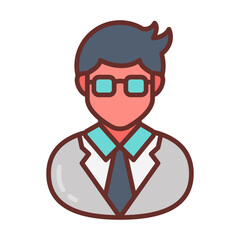 Medical Specialist Filled Icons , Vector illustration