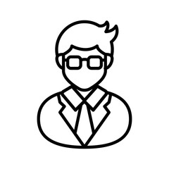 Medical Specialist Outline Icon, Vector illustration