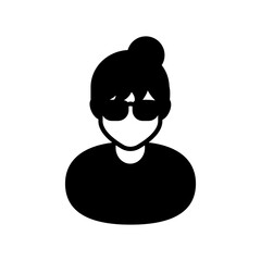 Patient Glyph Icon, Vector illustration