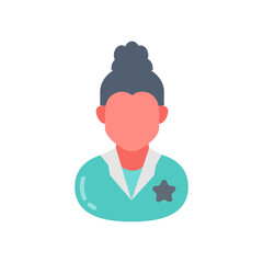 Obstetrician Flat Icons, Vector illustration