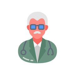 Gastroenterologist Flat Icons, Vector illustration