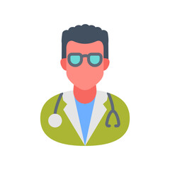 Optometrist Flat Icons, Vector illustration