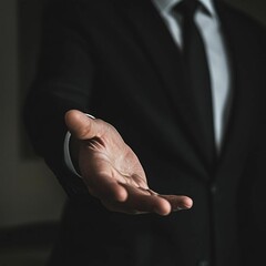 Fototapeta premium professional business man hand