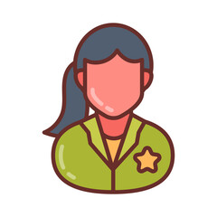 Oral Surgeon Filled Icons , Vector illustration