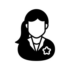 Oral Surgeon Glyph Icon, Vector illustration