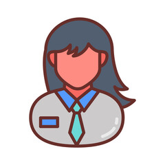 Aviation Doctor Filled Icons , Vector illustration