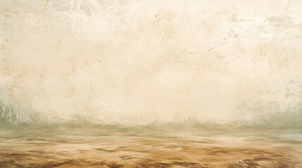 Fototapeta premium Abstract textured background with warm tones and faded green and brown accents.