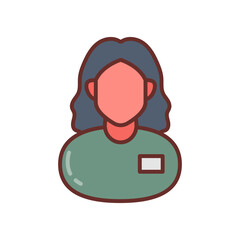 Neonatal Nurse Filled Icons , Vector illustration