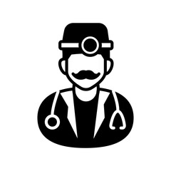 Infection Controller Glyph Icon, Vector illustration