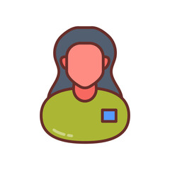 Speech Therapist Filled Icons , Vector illustration