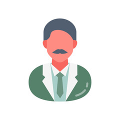 Hospital Manager Flat Icons, Vector illustration