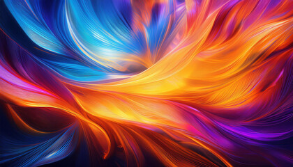 Vibrant Abstract Background with Bright Colors and Dynamic Patterns