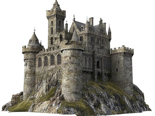 a castle on a hill