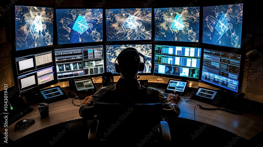 Poster monitoring network activities in cybersecurity operations