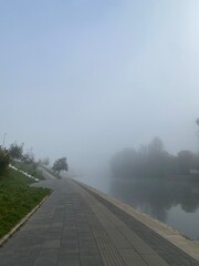 fog on the river