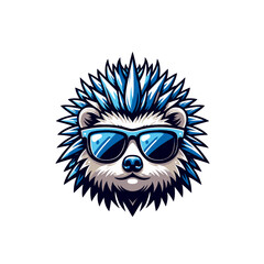 Fototapeta premium Cute hedgehog isolated vector illustration