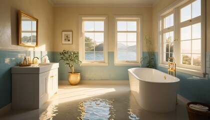 Ocean view home office