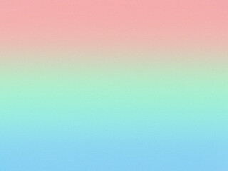 Abstract light pastel pink and green gradient background texture with noise
