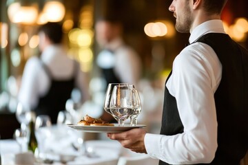 Hospitality careers, featuring the wide range of job opportunities available in the hospitality sector, from front desk to management roles - Powered by Adobe