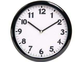 a black and white clock