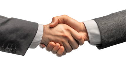 Trust and Partnership: Close-Up of Business Handshake