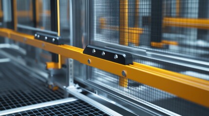 Machine safety guarding, showcasing protective barriers and shields used to prevent accidents while operating industrial machines