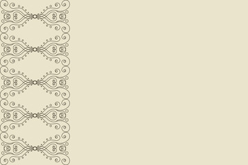 Swirl line Vintage Frame template design. Retro elegant Vintage Frame with copy space. Vector illustration can used postcard border design web banner mail decor. EPS 10