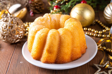 Christmas round bundt cake