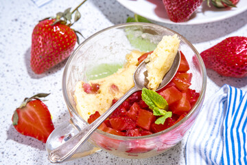 Strawberry mugcake