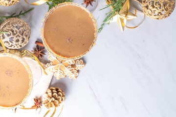 Christmas Gingerbread martini cocktail