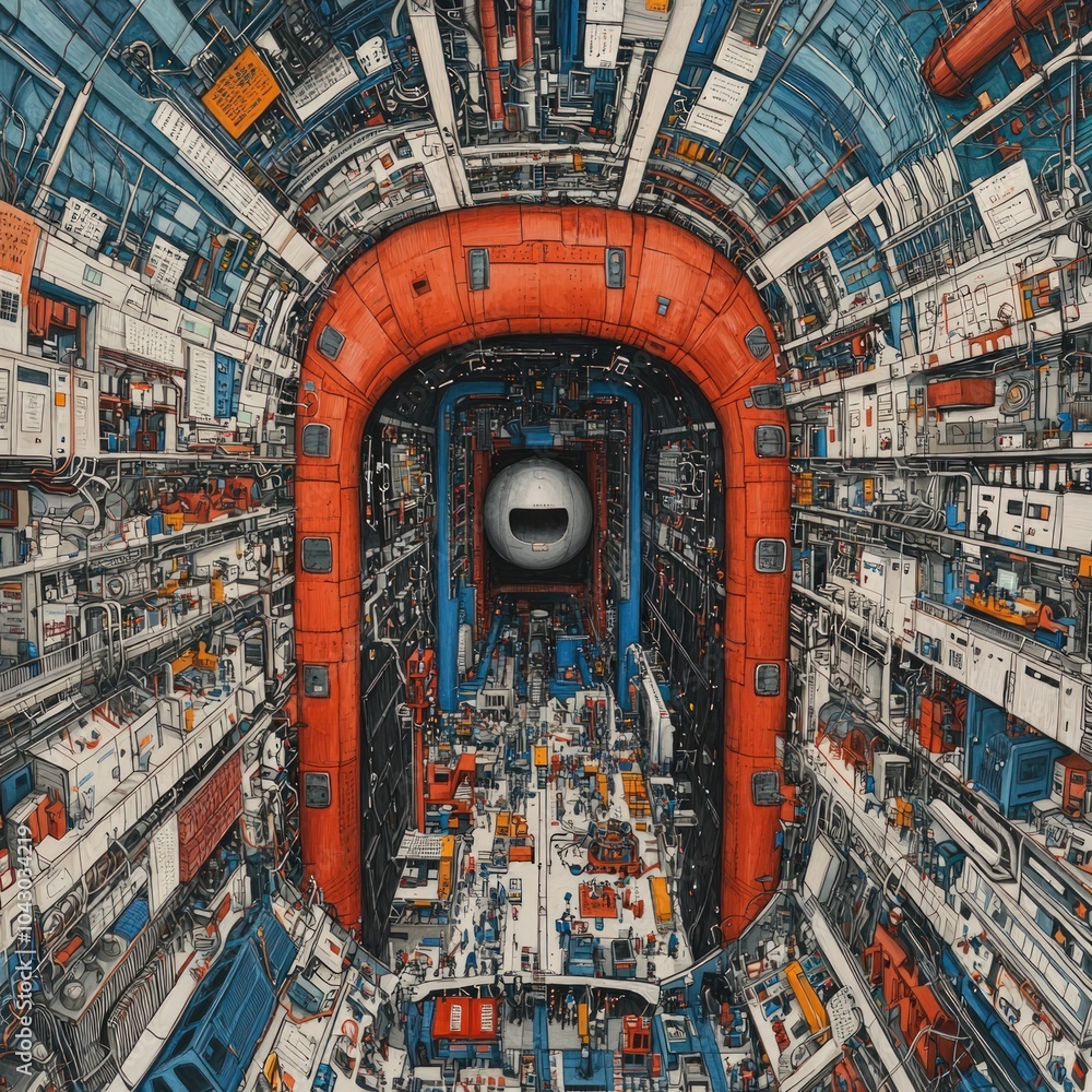 Aufkleber exploring the intricate machinery of a futuristic space environment a deep dive into technology and 