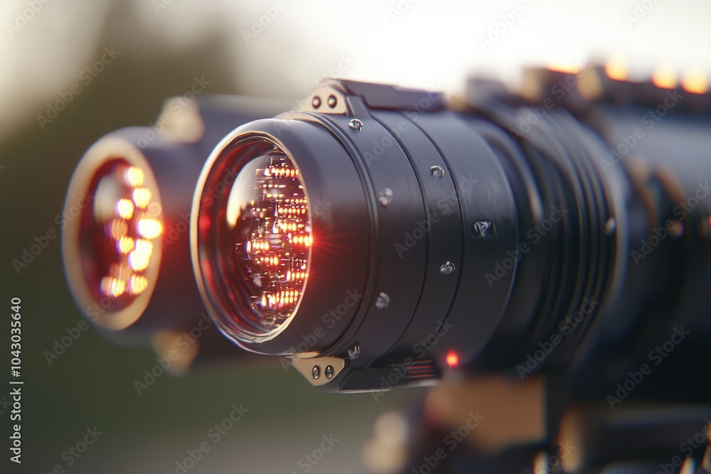 Poster exploring the intricacies of advanced camera technology with dual lens systems