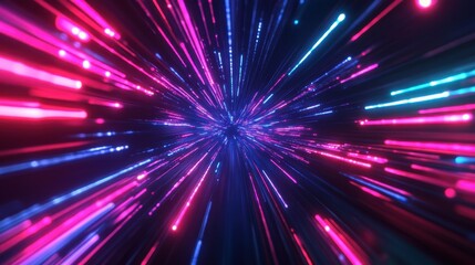 Cosmic burst of light and color in a digital universe