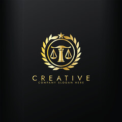 Fototapeta premium Revolution justice logo concept, Law firm logo design, Lawyer logo vector template 