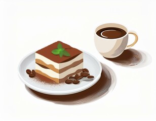 ティラミス　イラスト　素材