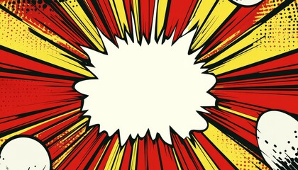 Comic Book Explosion Background.