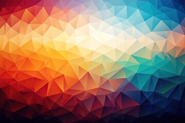 Obraz premium Geometric abstract painting with gradient colors