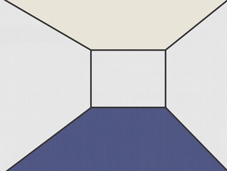 원근감 있는 입체 실내 공간 © 비아 올리